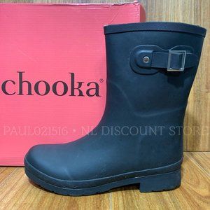 CHOOKA Women's Rainboot Waterproof Plush Lining Memory Foam Boots, 6 7 8 9 10